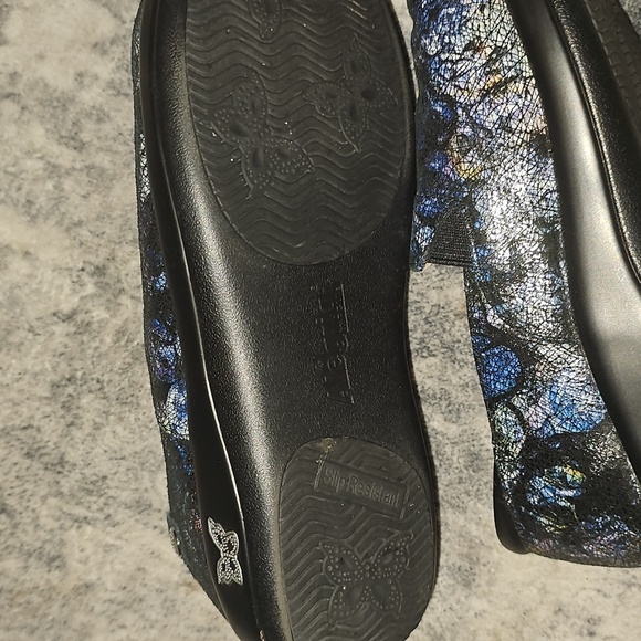 Alegria Keli Professional Non Slip Work Shoe Size 39 Quarry Crackle US - Picture 7 of 8